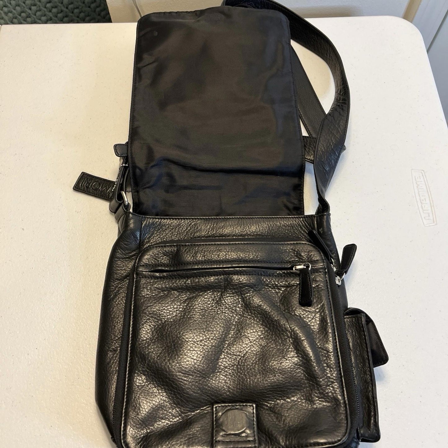 Mori All Leather Crossbody Bag