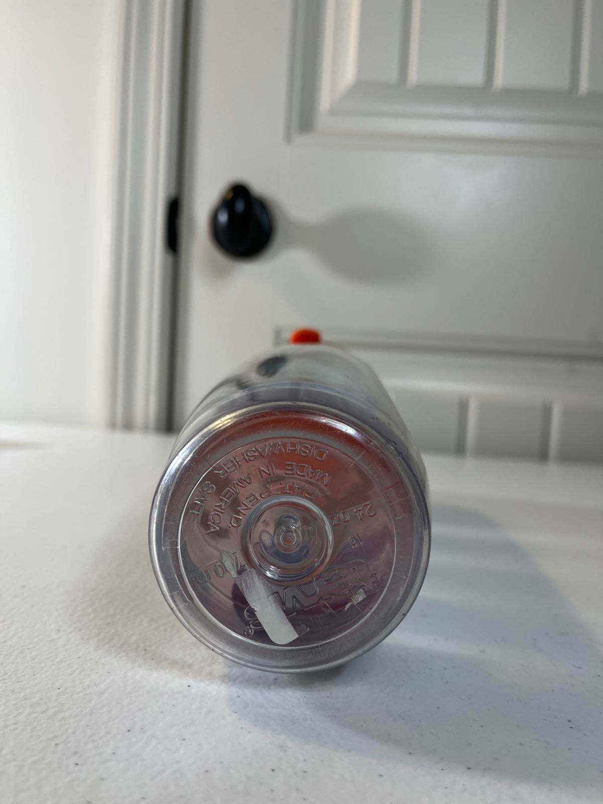 Tervis Whimsical Whale Design Travel Water Bottle with Orange Lid