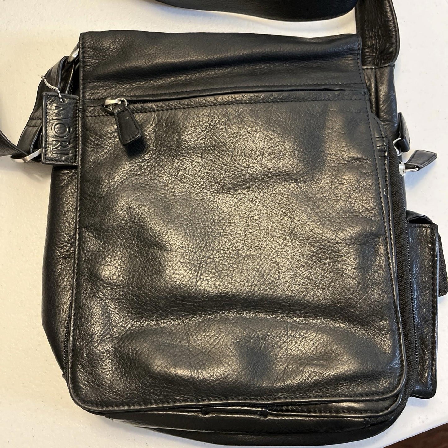 Mori All Leather Crossbody Bag