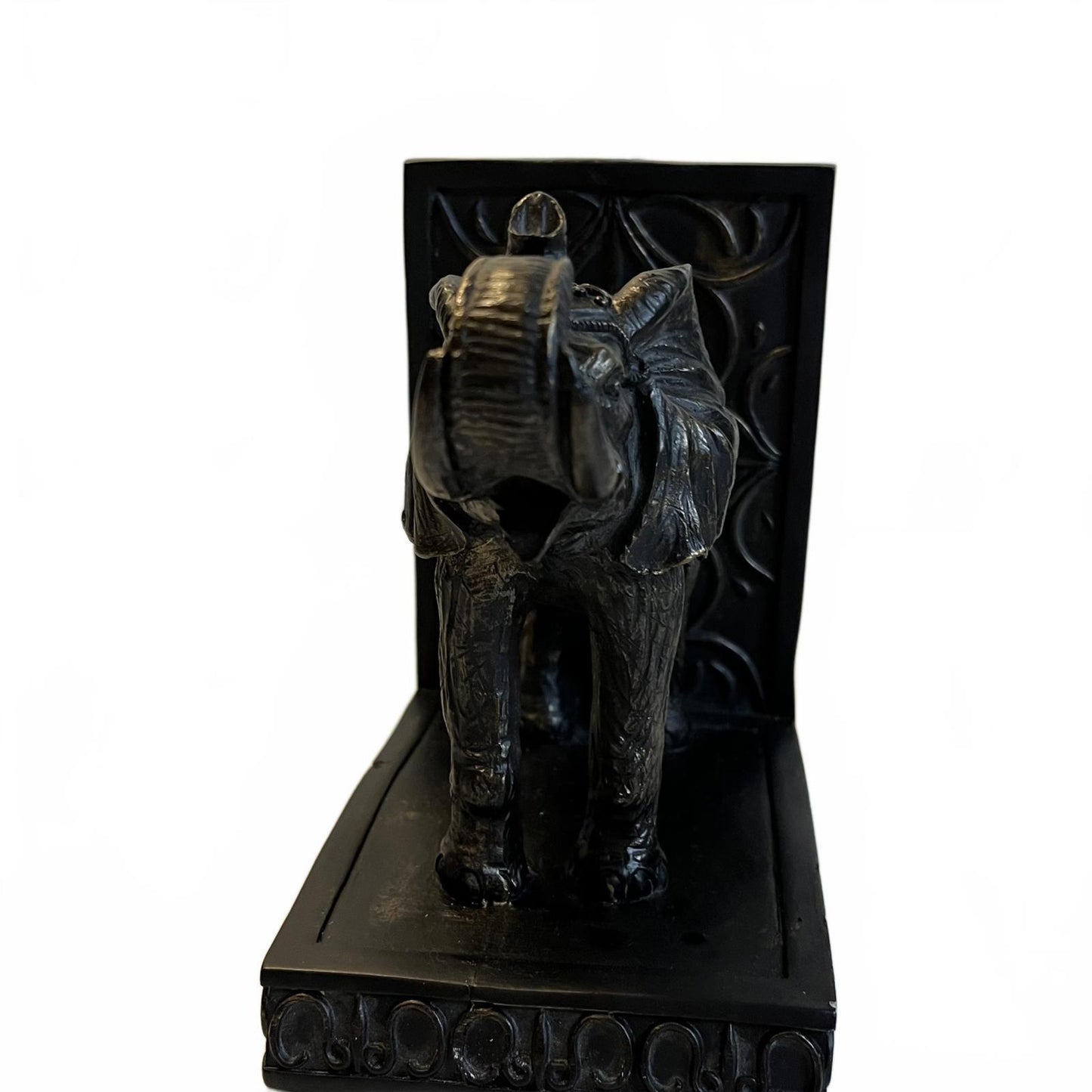 Elegant Elephant Heavy Duty Bookends - Antique Bronze Color