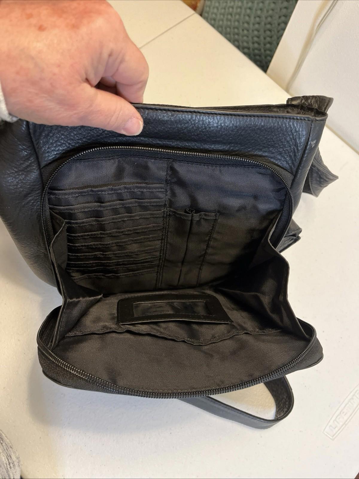 Mori All Leather Crossbody Bag