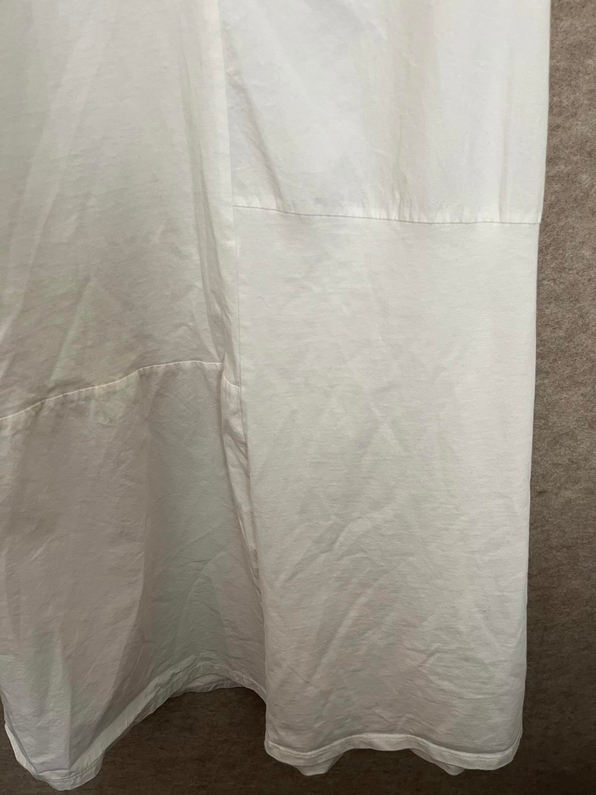 Zara White Ruffled V-neck Sleeveless Cotton Dress Size Small
