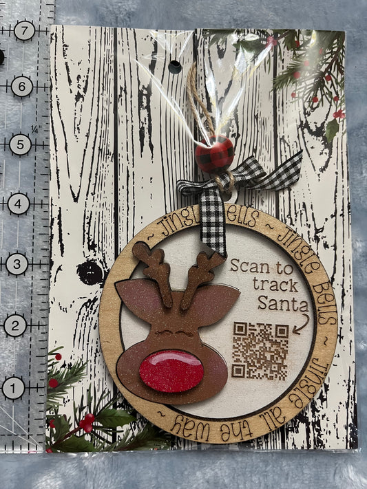 Santa Tracker- Reindeer Ornament