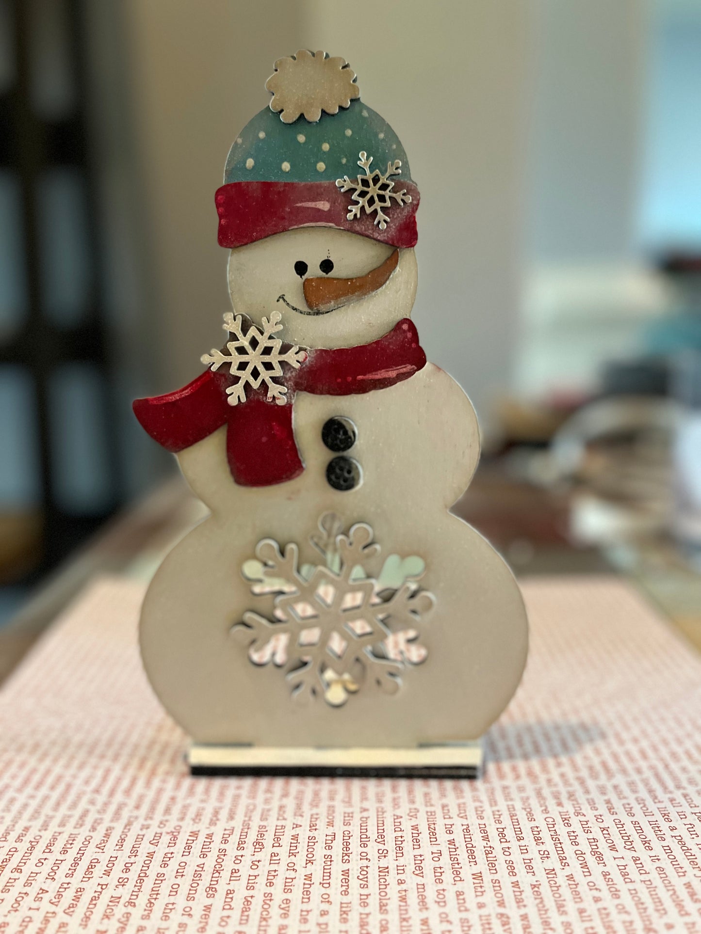 Snowman Votive Candle Holders