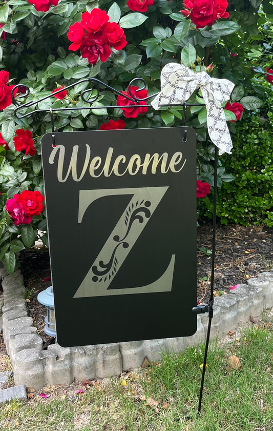 12” x 18” Aluminum Laser Engraved Garden Sign.