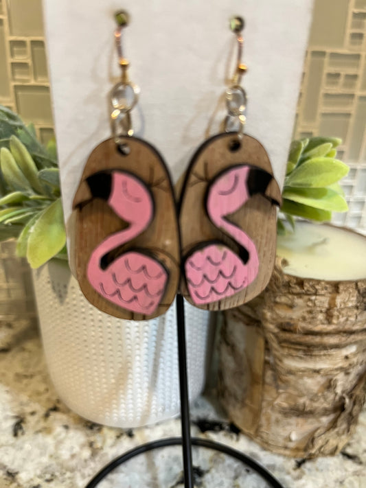 Pink Flamingo Earrings