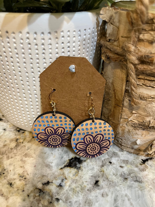 Daisy and Dots earrings