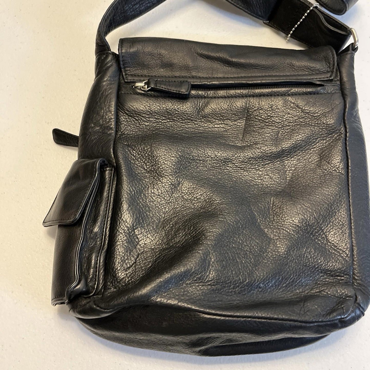 Mori All Leather Crossbody Bag