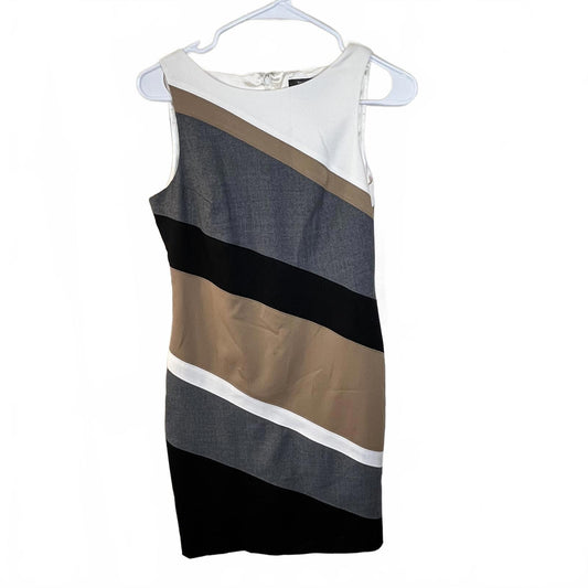 White House Black Market Stylish Color Block Dress - Petites 4P