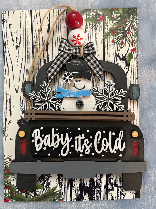 Snowman Gift Card Ornament